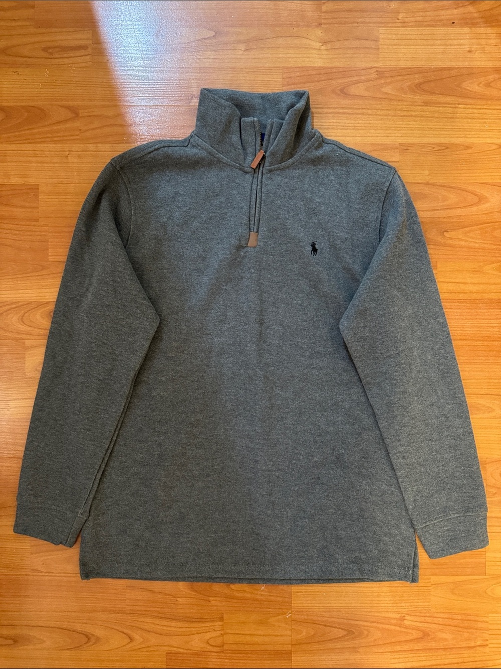 Ralph Lauren Dark Heather Gray Quarter-Zip Pullover